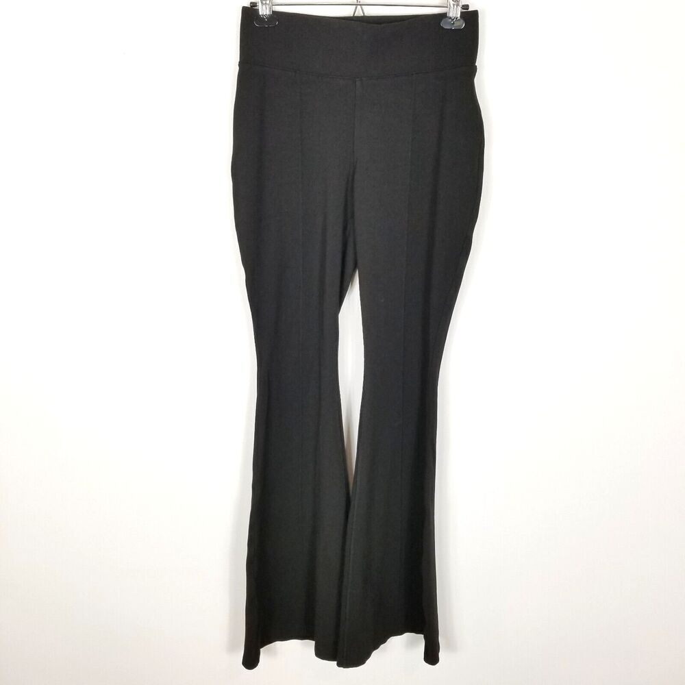 Kit & Ace‎ Women Flare Leg Athletic Pants Size 8 Black Pull On Yoga High Rise
